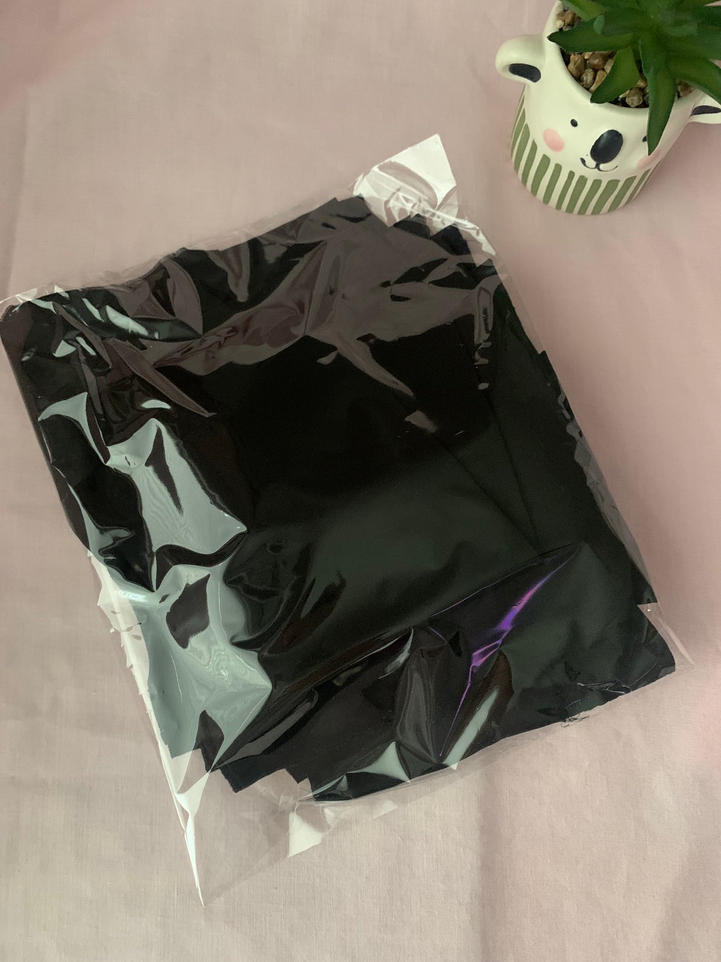 Black fabric packs
