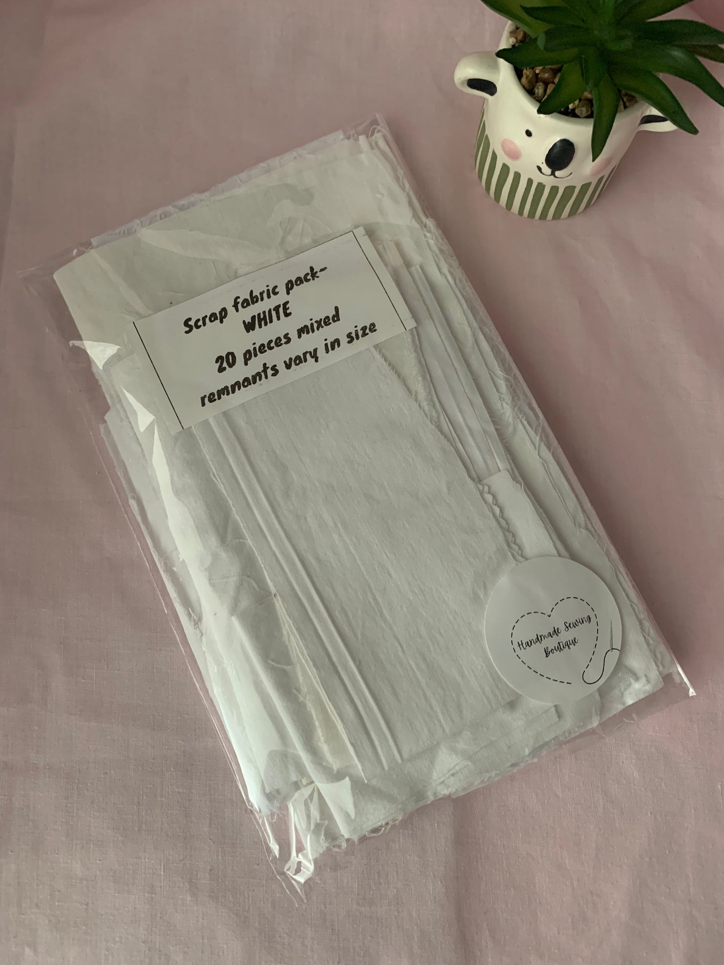 White fabric packs