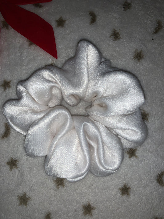 White scrunchie