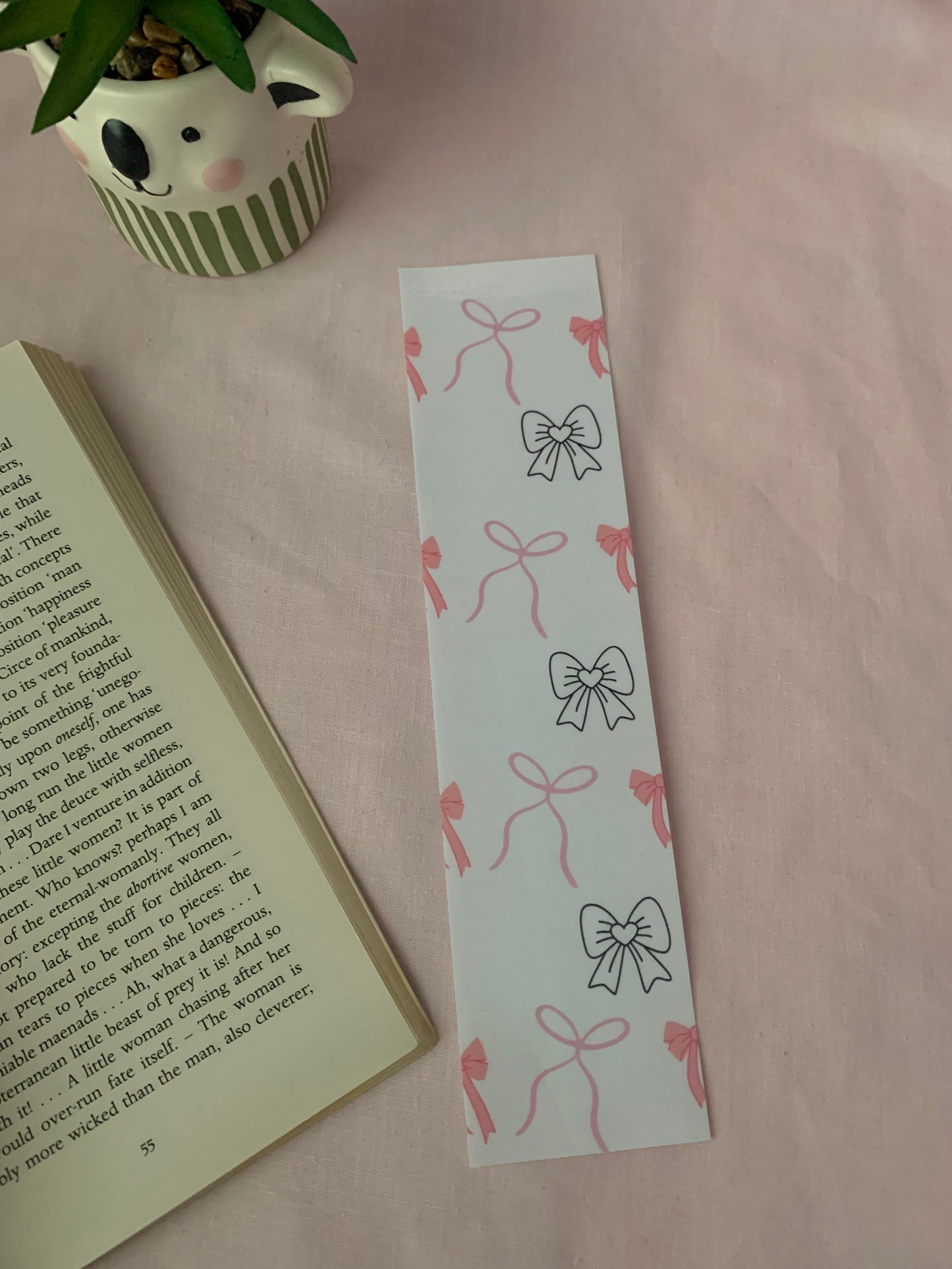 Preppy bow bookmark