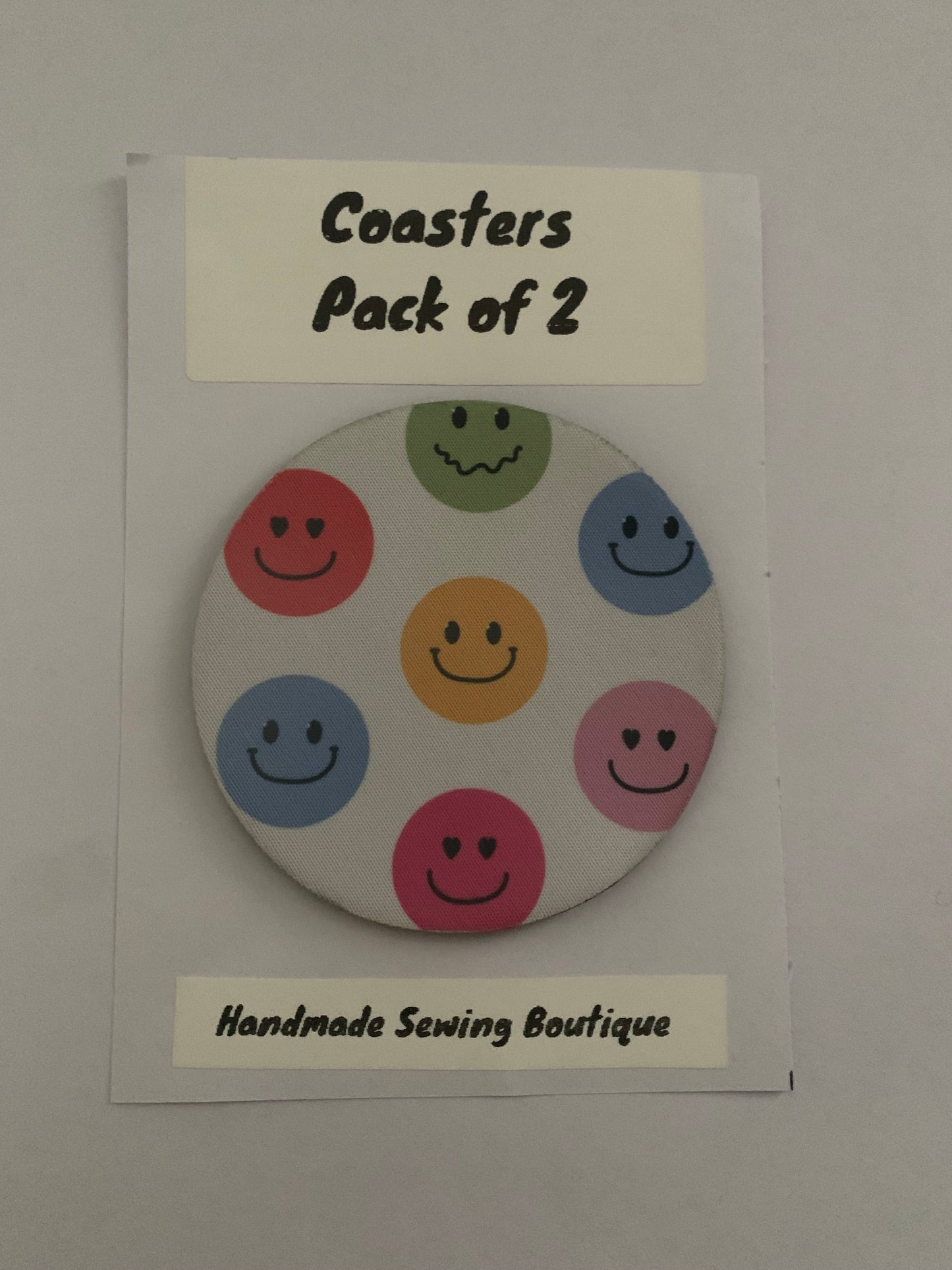 Happy face coasters