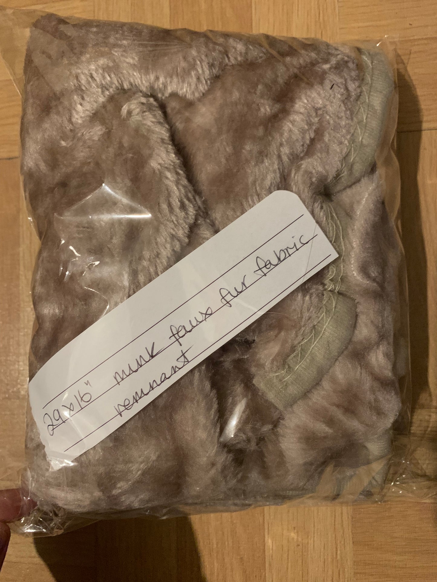 Faux fur remnant fabric