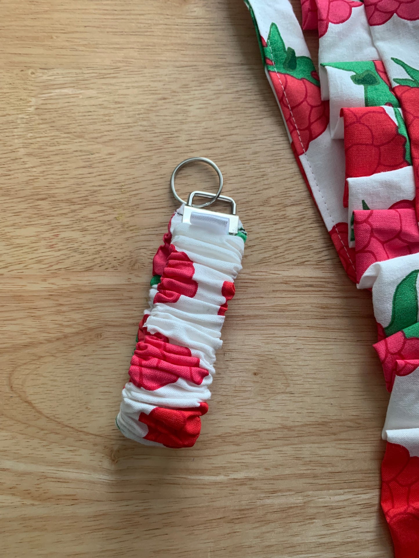 Berry scrunchie wristlet