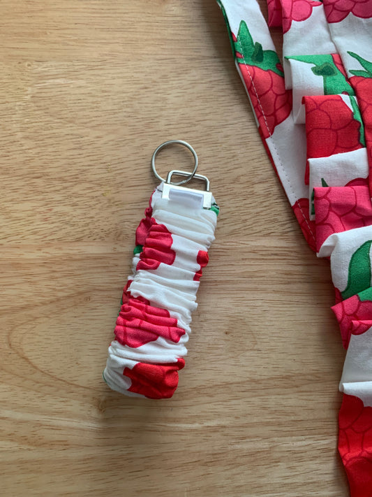 Berry scrunchie wristlet