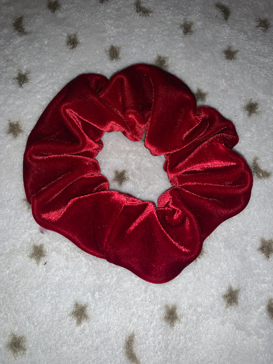 Red velvet scrunchie